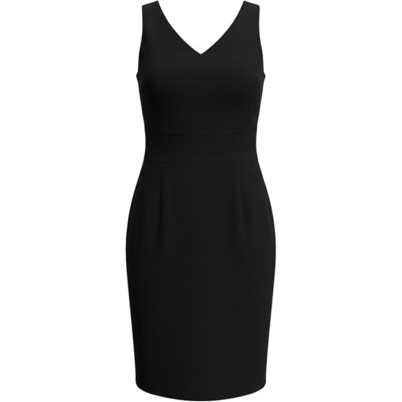 Talbots Dresses & Skirts - Talbots Black‎ V Neck Sleeveless Sheath Dress Size 8